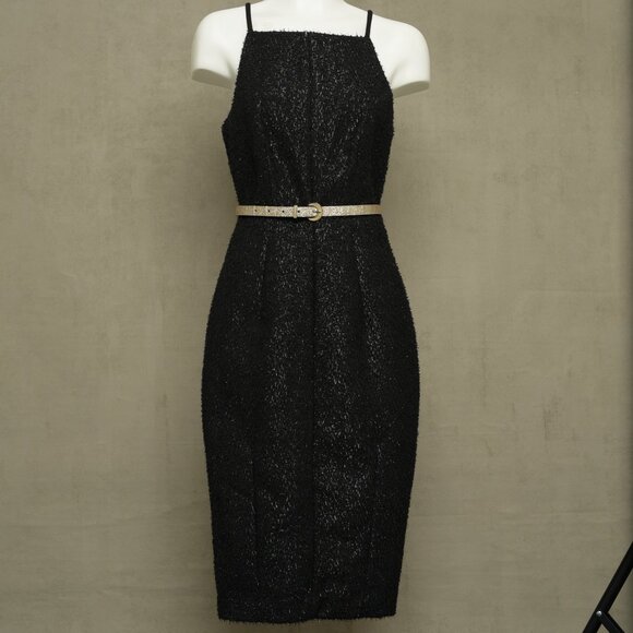 H&M Cocktail Pencil Dress, Size 4, Black - Picture 1 of 10